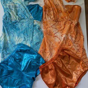 Wolff Fording girls dance outfit 3 - 6 Years costume jazz tap sparkle pageant